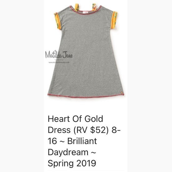 Size 8 New Matilda Jane heart of gold dress