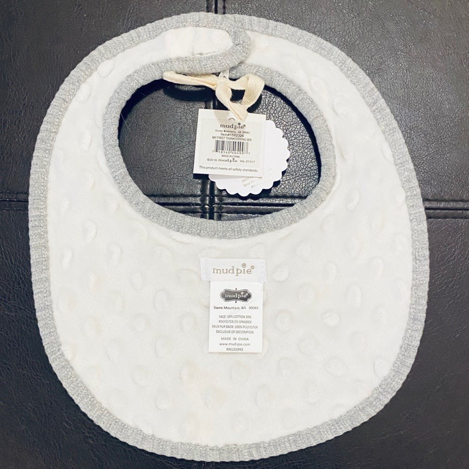 New Mudpie Thanksgiving bib gift
