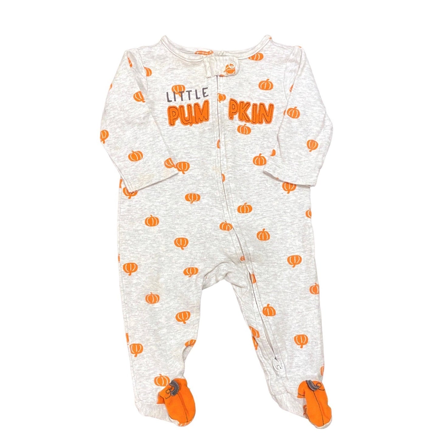 6 months Little Pumpkin sleeper Halloween Thanksgiving