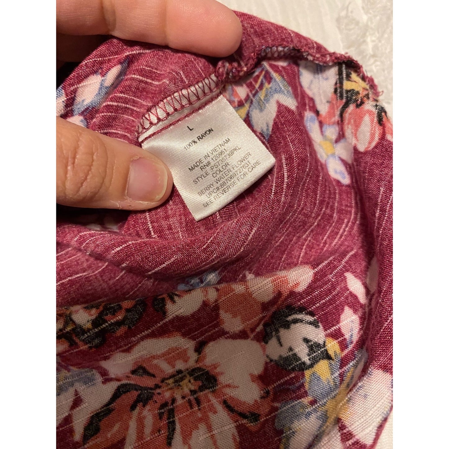 Large Pink Republic floral top