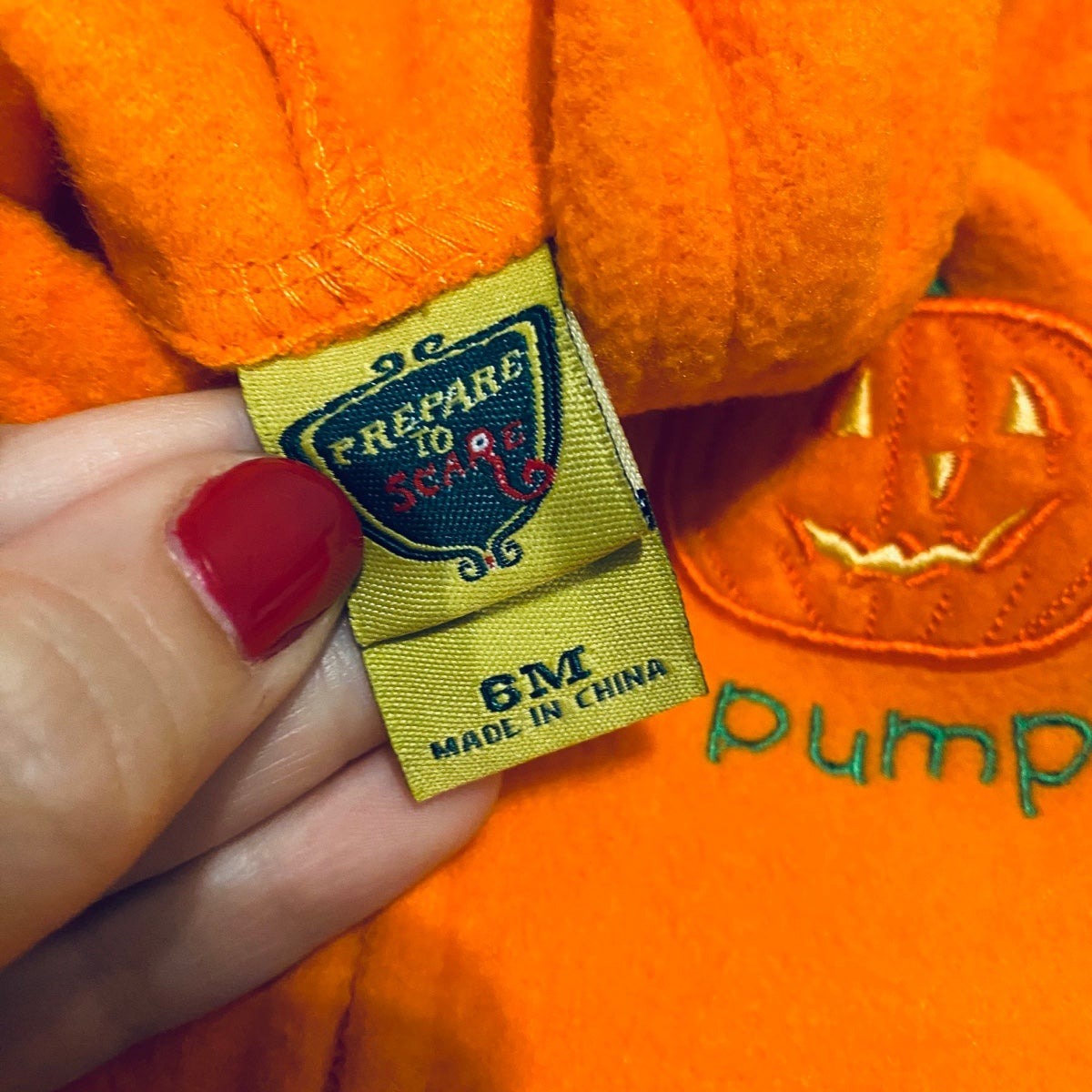 6 months pumpkin Halloween costume