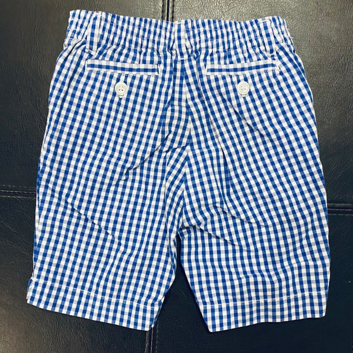 6-12 months Janie and Jack blue gingham shorts