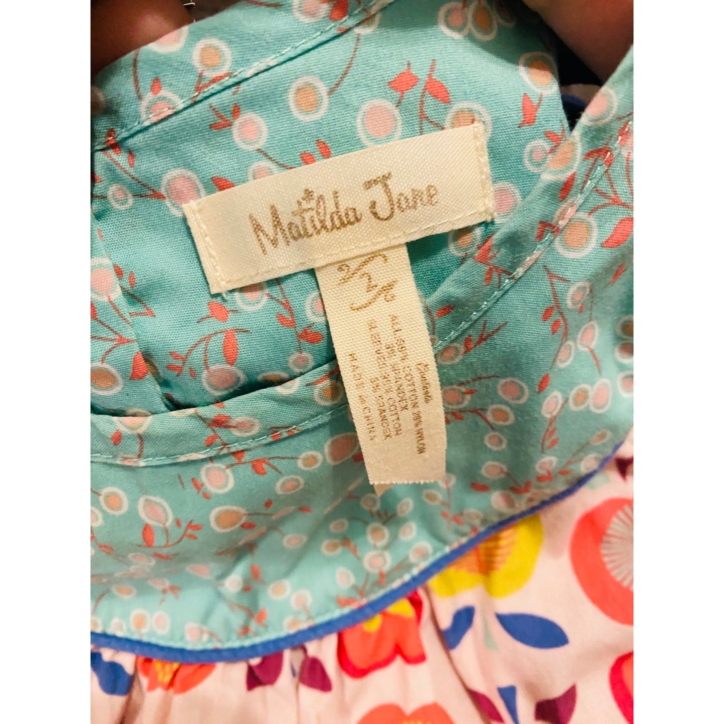 Size 2 Matilda Jane lucia shabby top with apples school