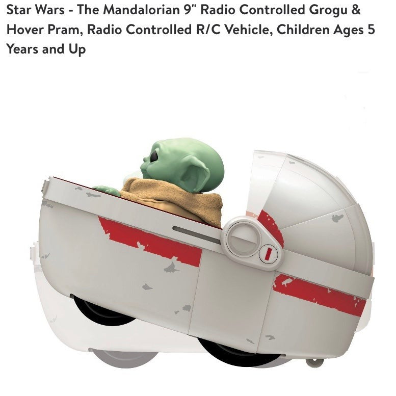 New Star Wars The Mandalorian Grogu remote control pram