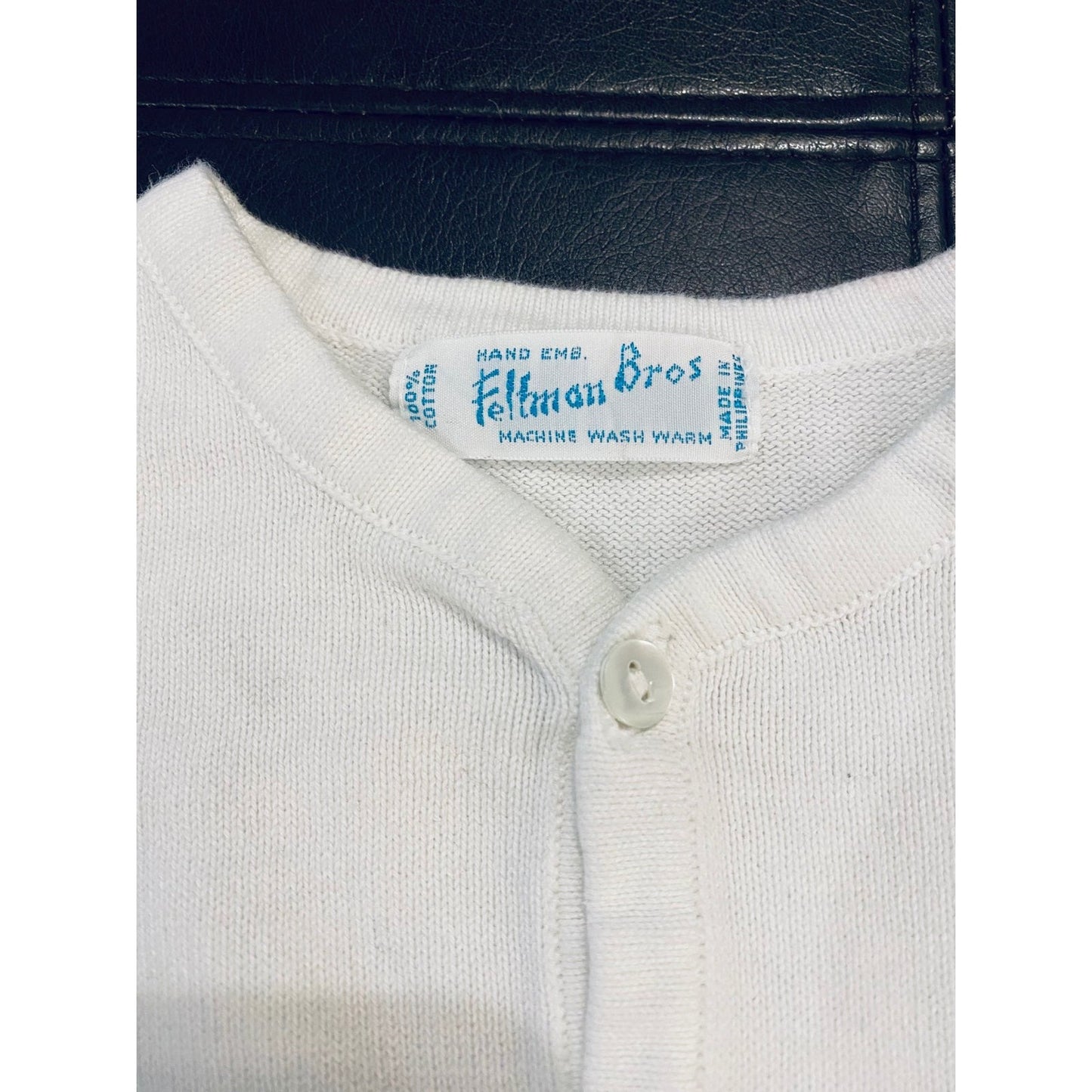 9 months Feltman brothers white cardigan