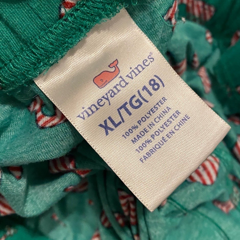 Vineyard Vines Christmas pants kids XL