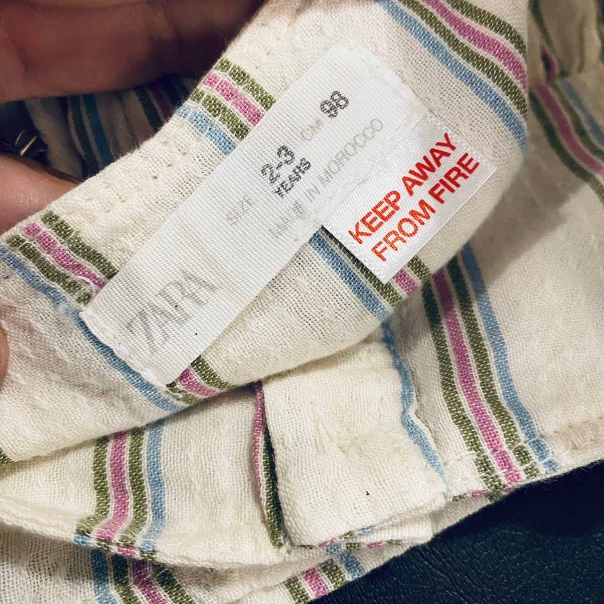 2-3 girls Zara striped top