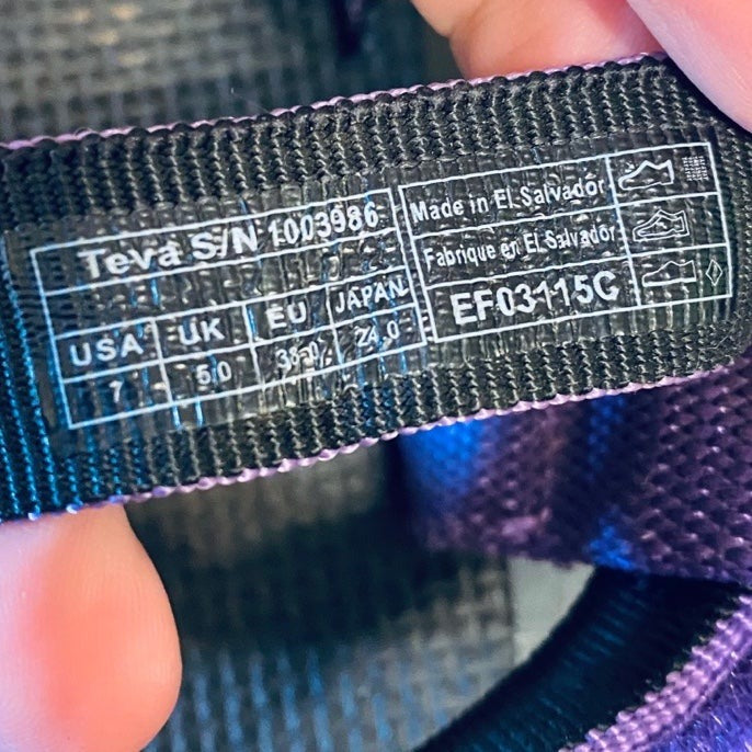 Size 7 Teva Sandals