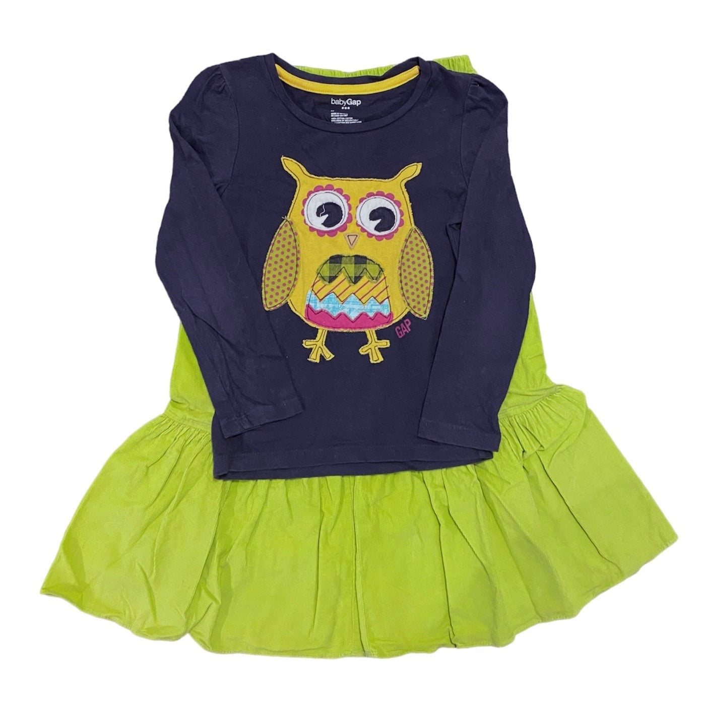 Owl appliqué and ruffle pants bundle Small