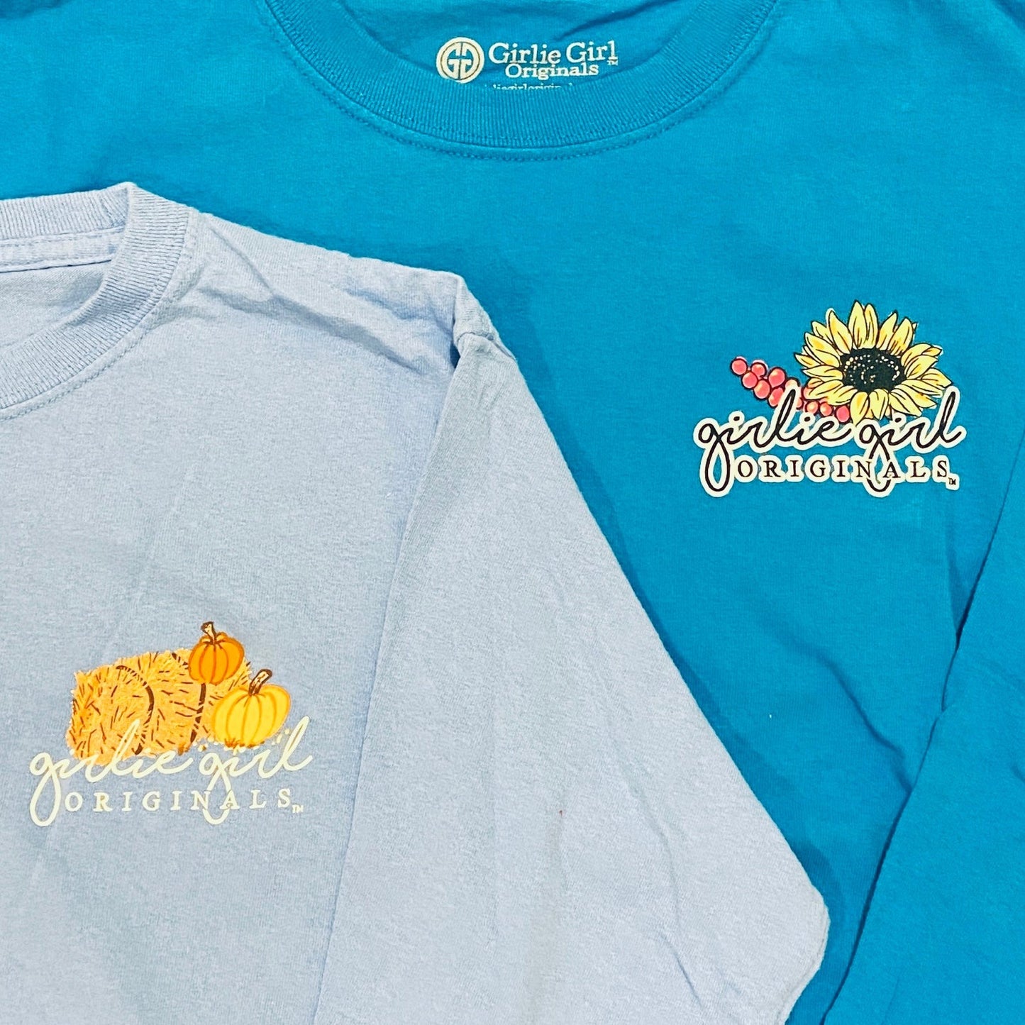 Youth large Girlie girl fall tees bundle