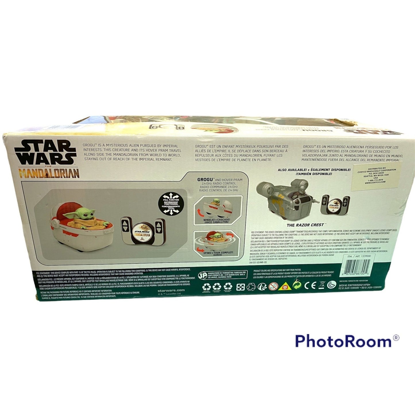 New Star Wars The Mandalorian Grogu remote control pram