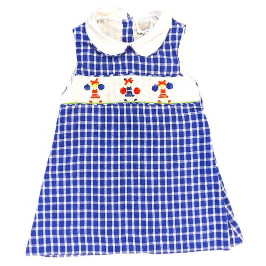 3t smocked cheerleader dress