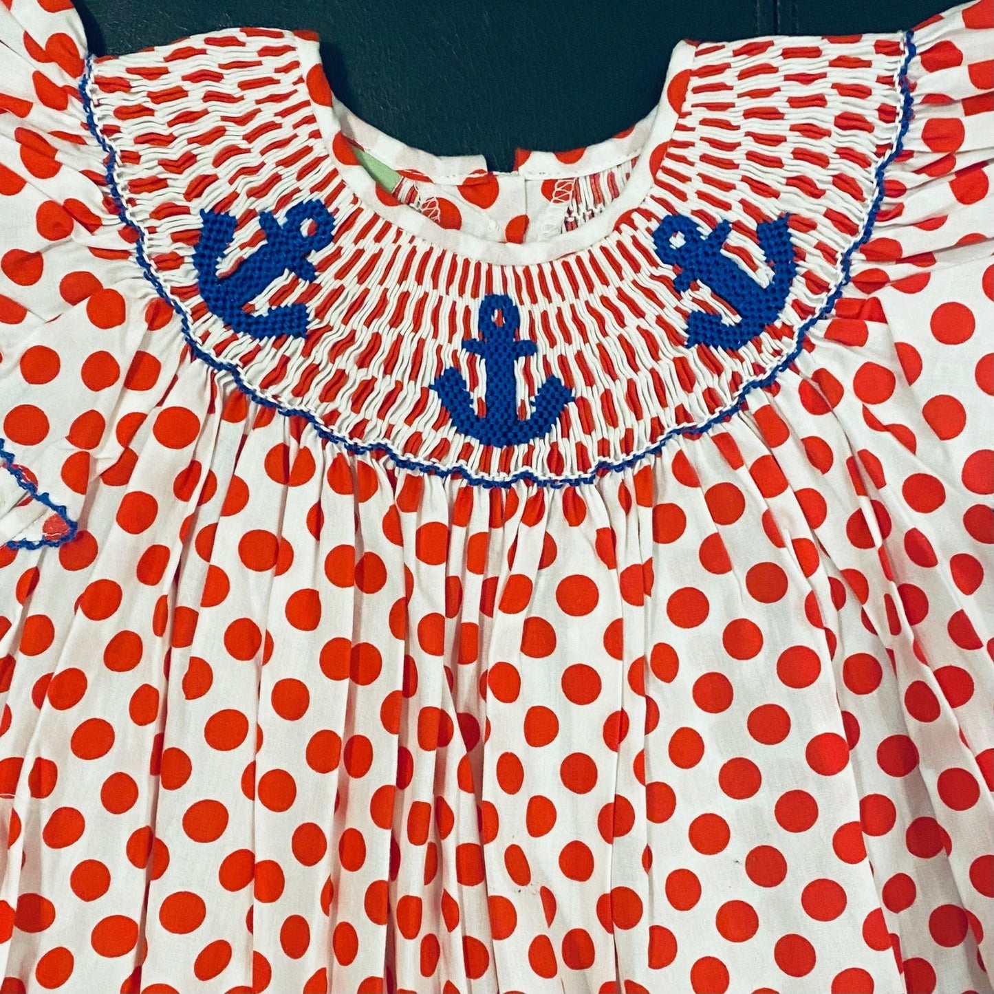 Size 2 smocked anchor dress