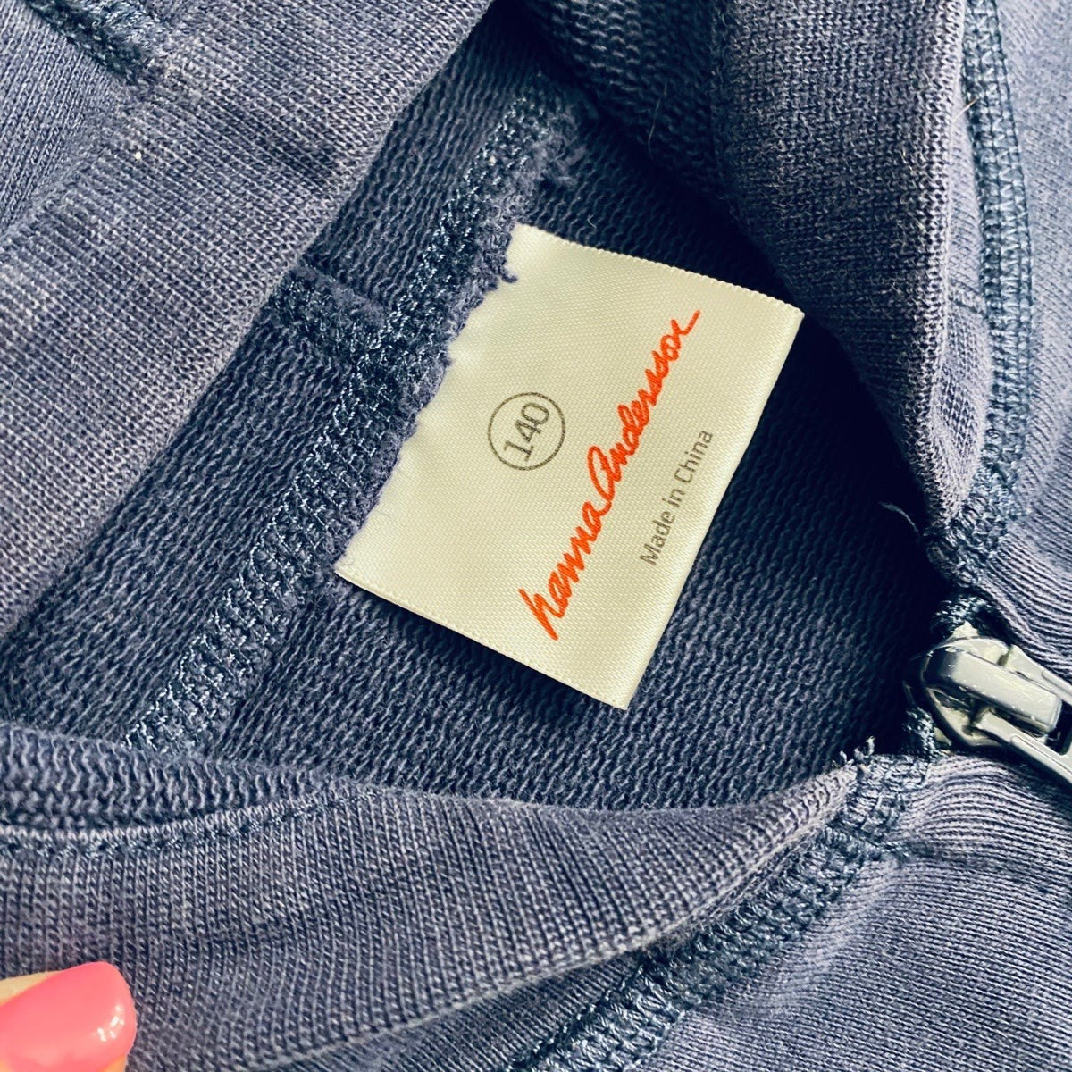 Hanna Andersson navy Hoodie school