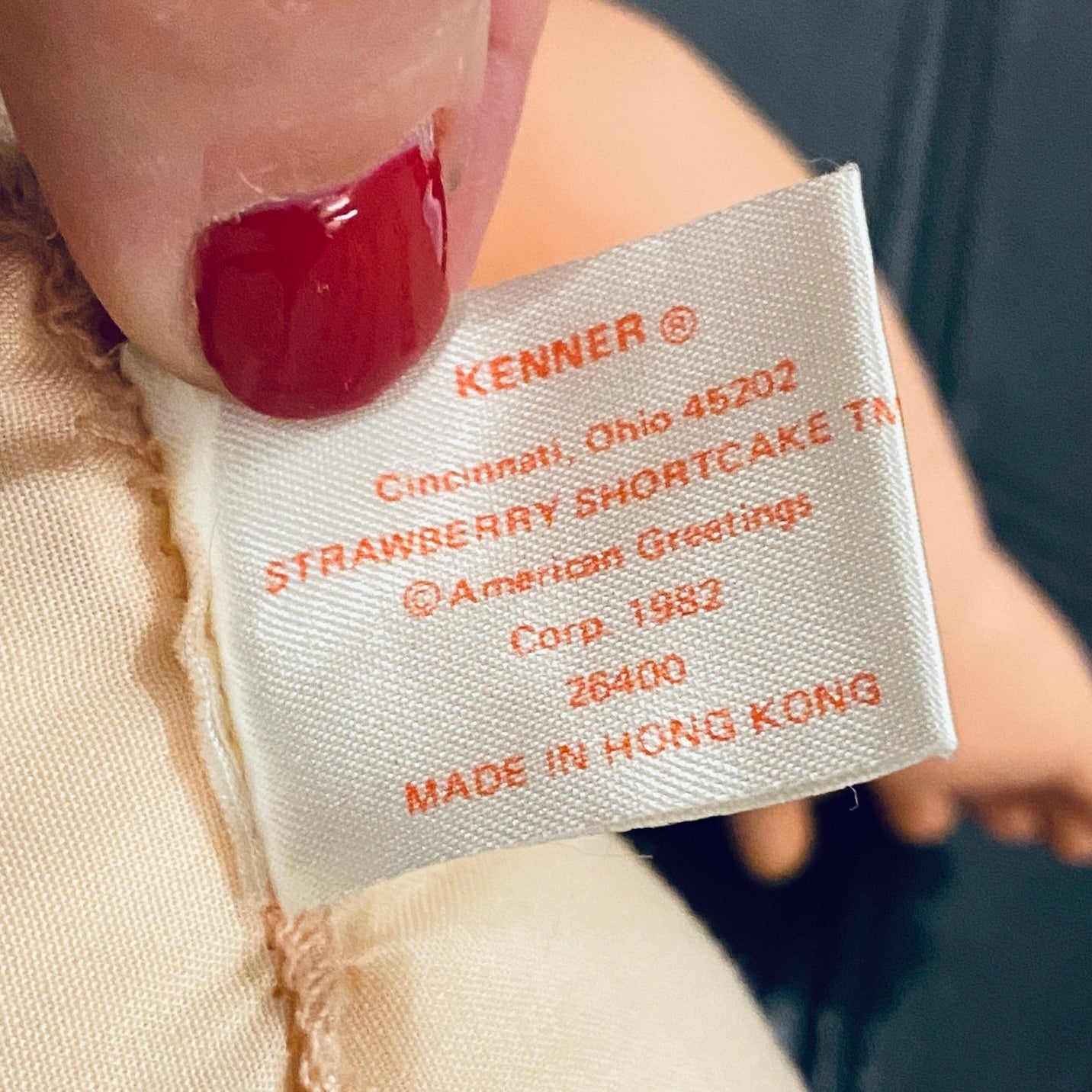 Vintage Original 1982 Kenner Strawberry Shortcake Blow a Kiss Baby Doll