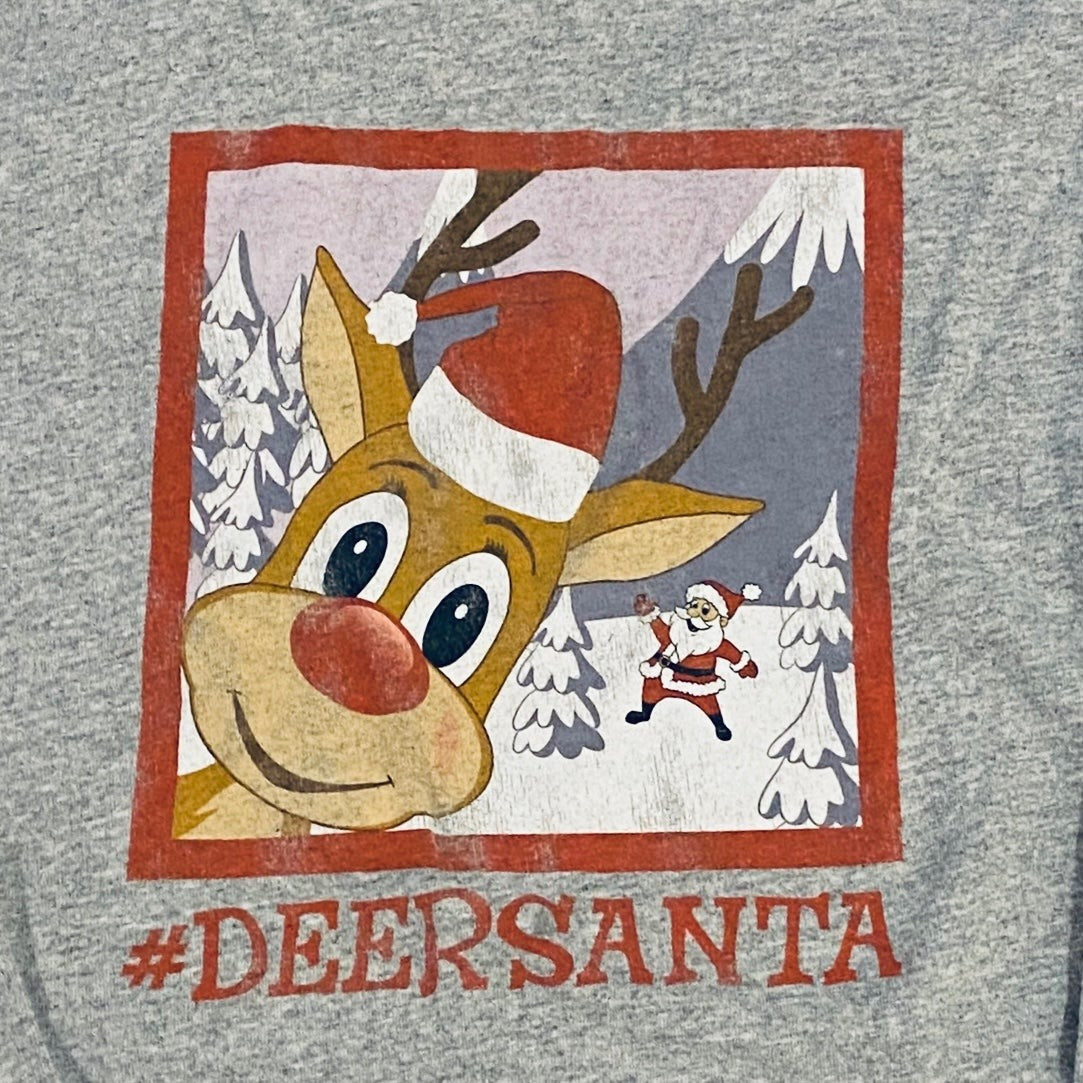 Santa and Rudolph Christmas tee