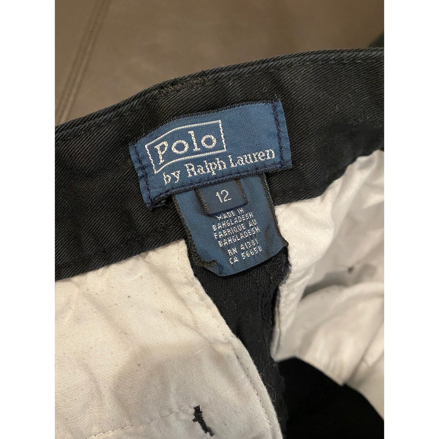 Size 12 Polo Ralph Lauren boys black pants