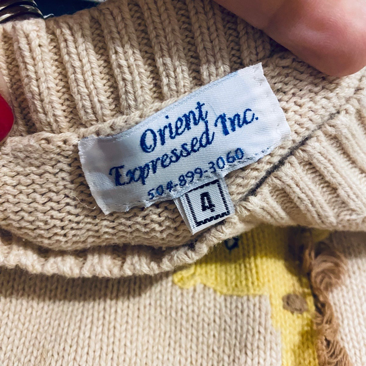 Size 4 vintage giraffe sweater