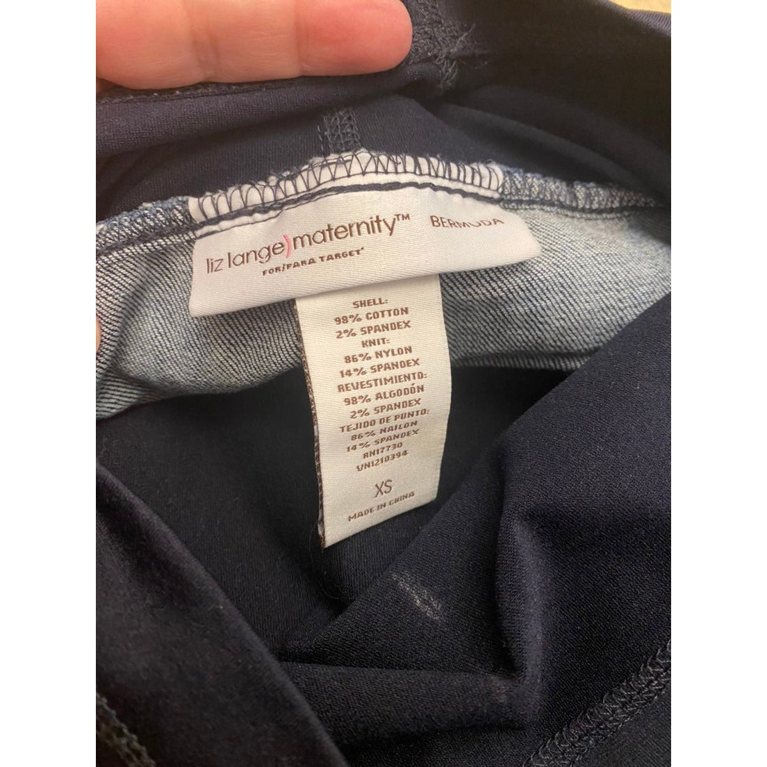 XS denim maternity Shorts