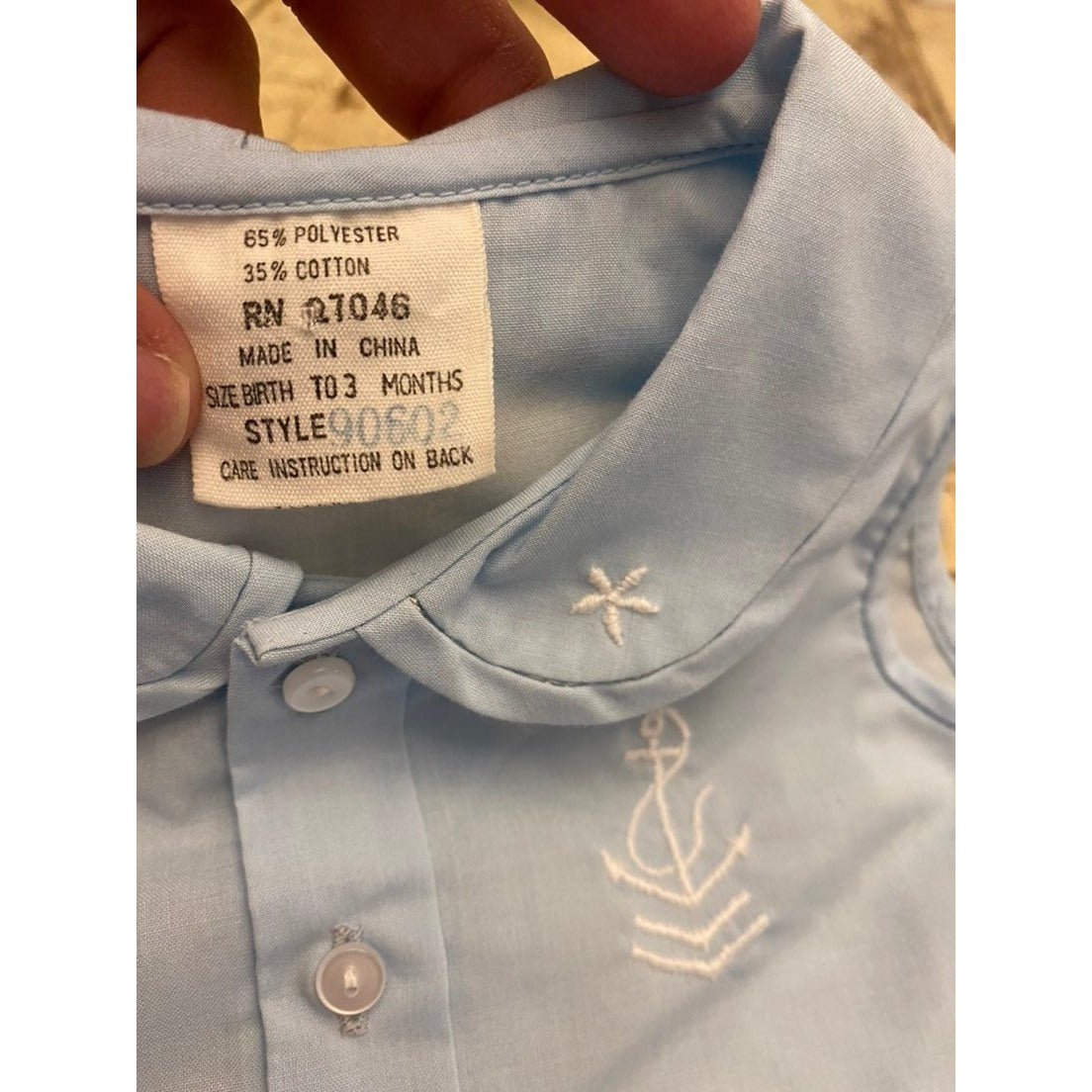 0-3 months vintage diaper shirt