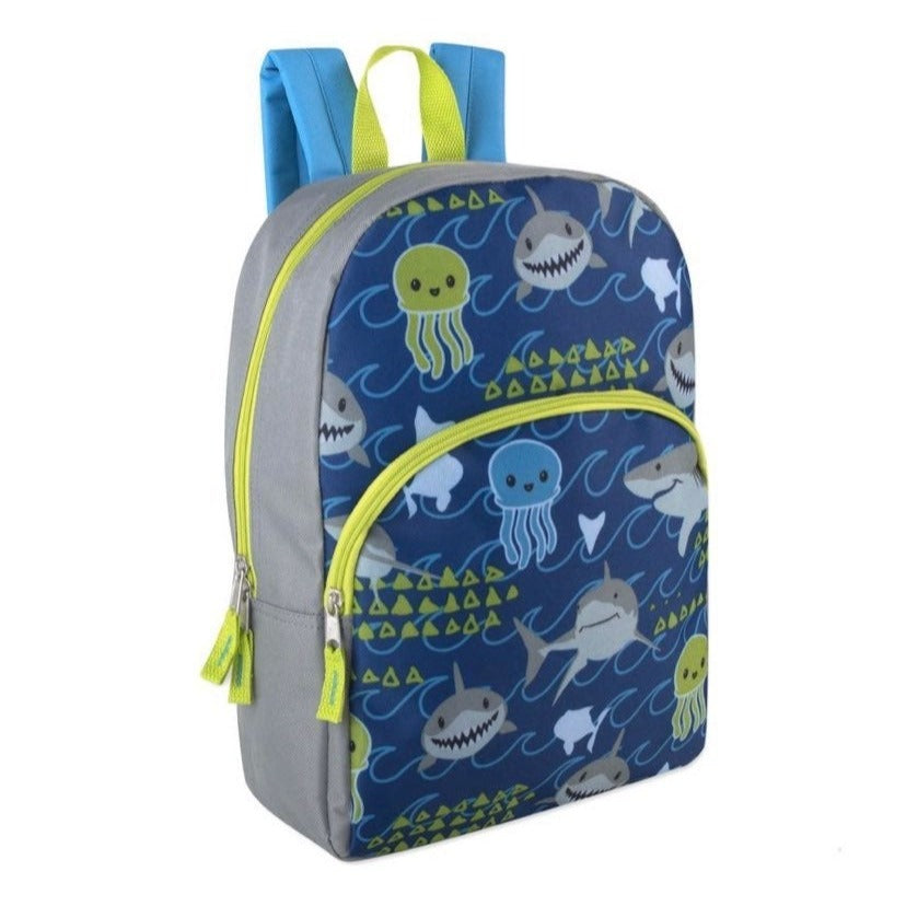 NEW 15" toddler Backpack sharks