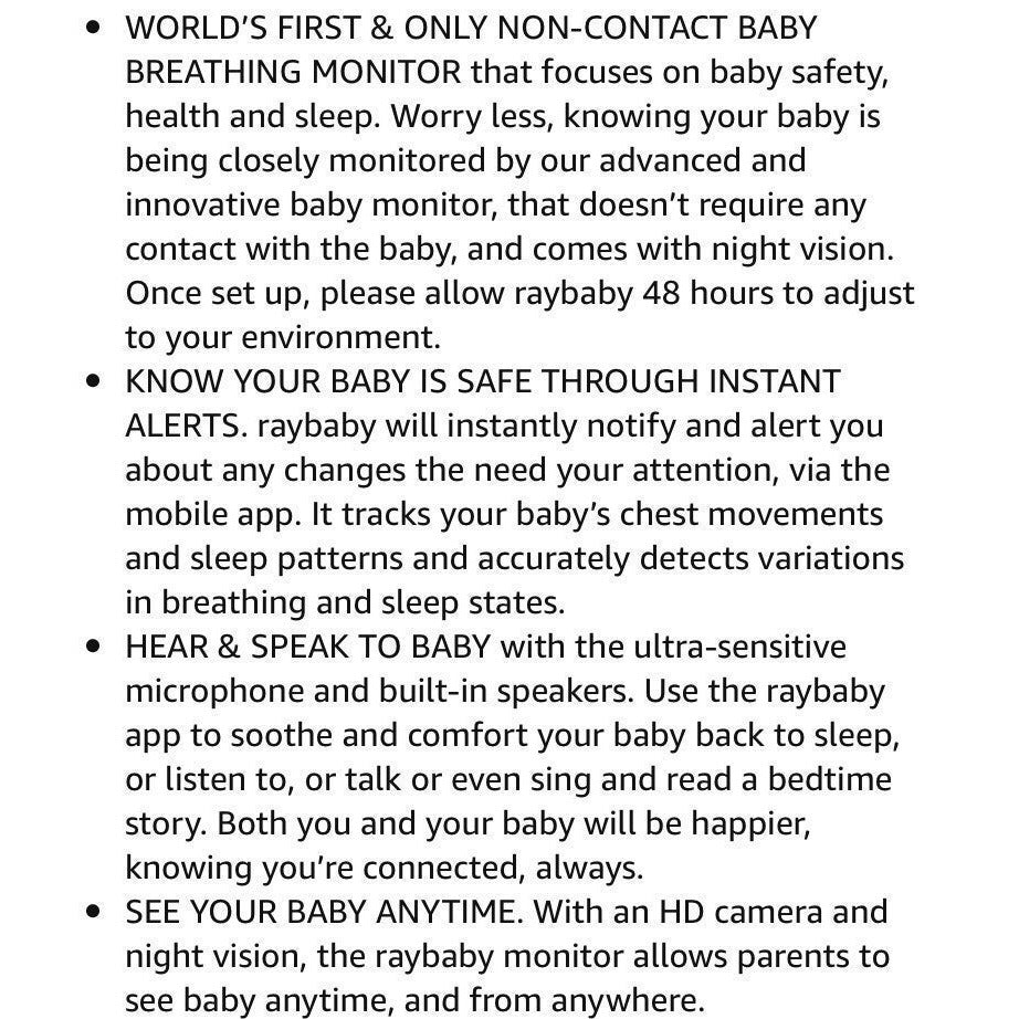 RayBaby video monitor
