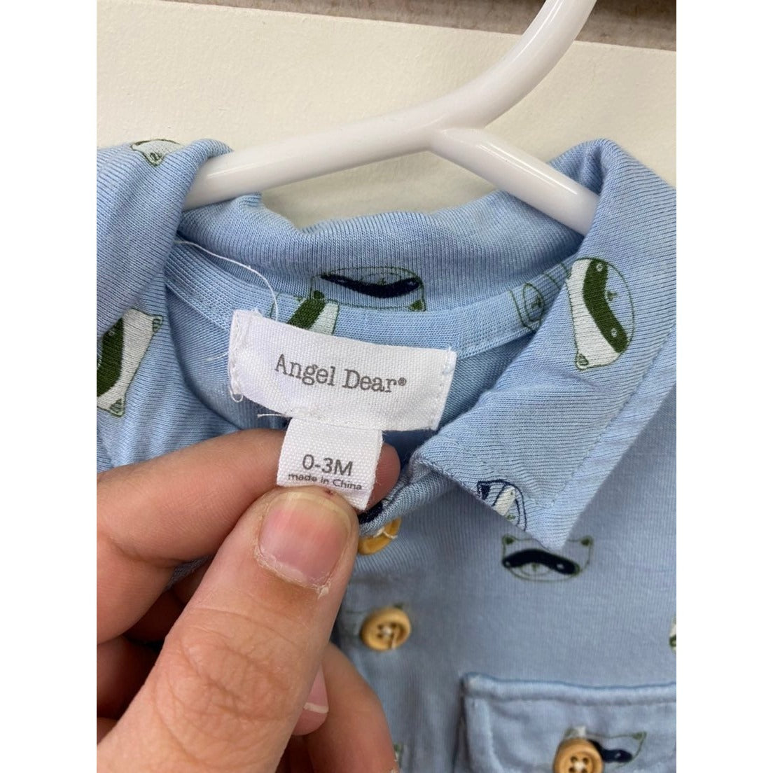 0-3 months angel dear romper