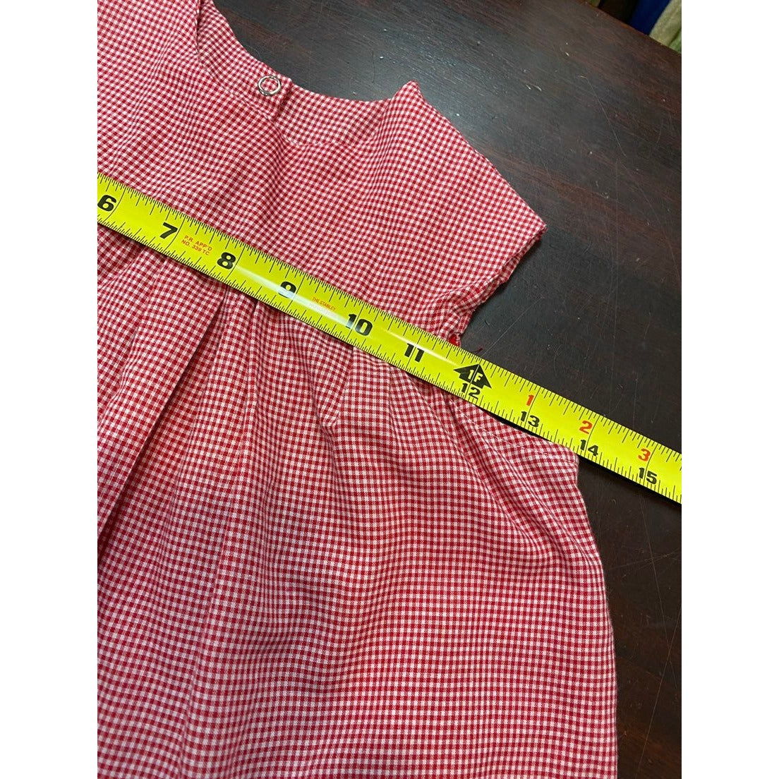 Vintage red gingham ladybug Dress