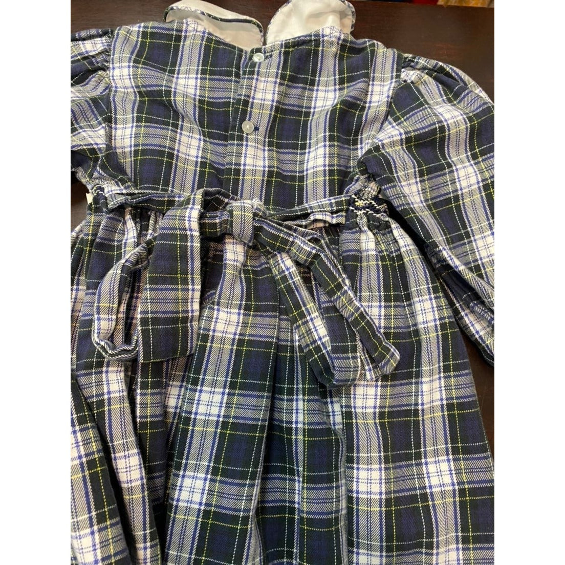 24 months vintage smocked plaid Dress
