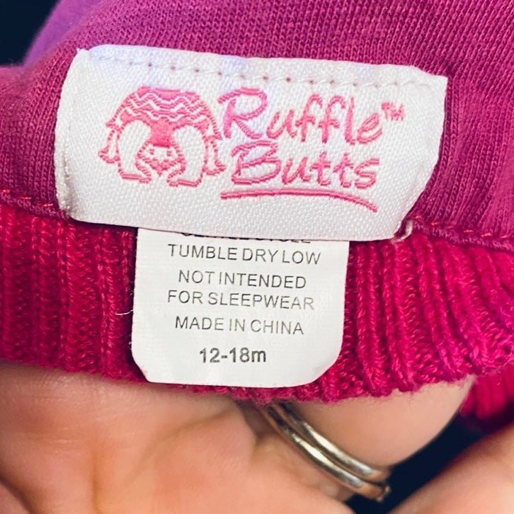 12-18 months baby girls newsboy pink hat Ruffle Butts