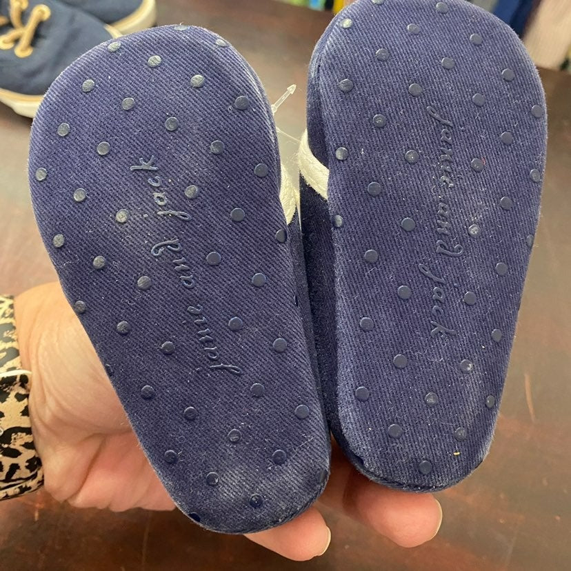Size 3 baby boys Janie and Jack crib shoes