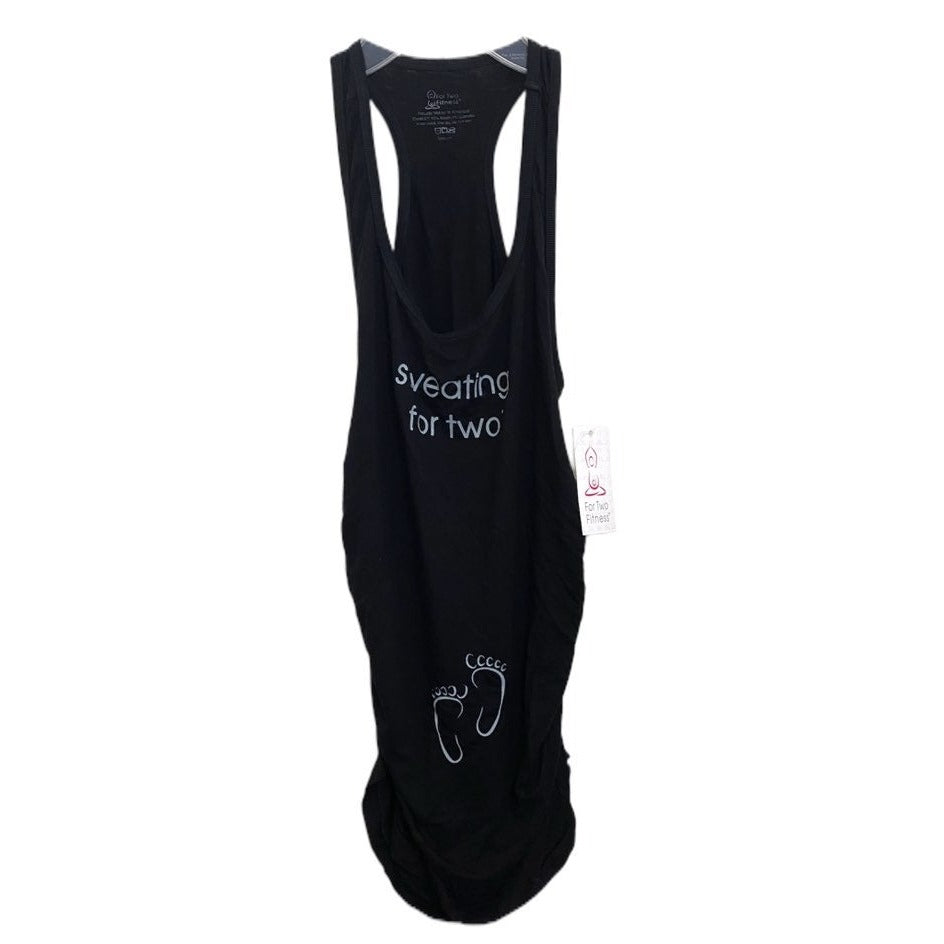 New Medium maternity "sweating for two" fitness tank