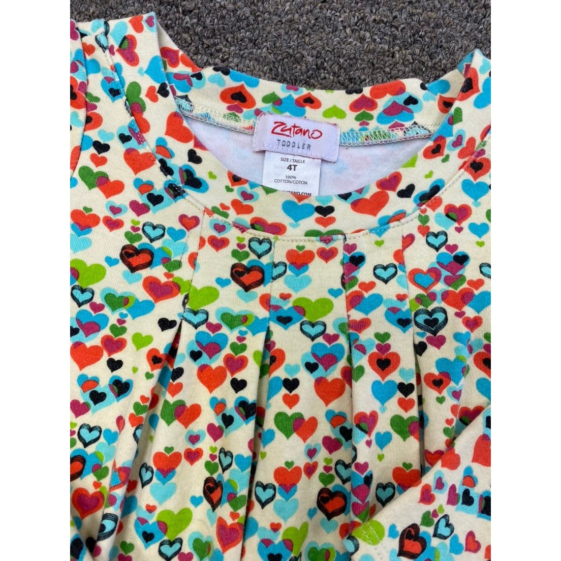 4T Zutano hearts dress - Valentine's Day