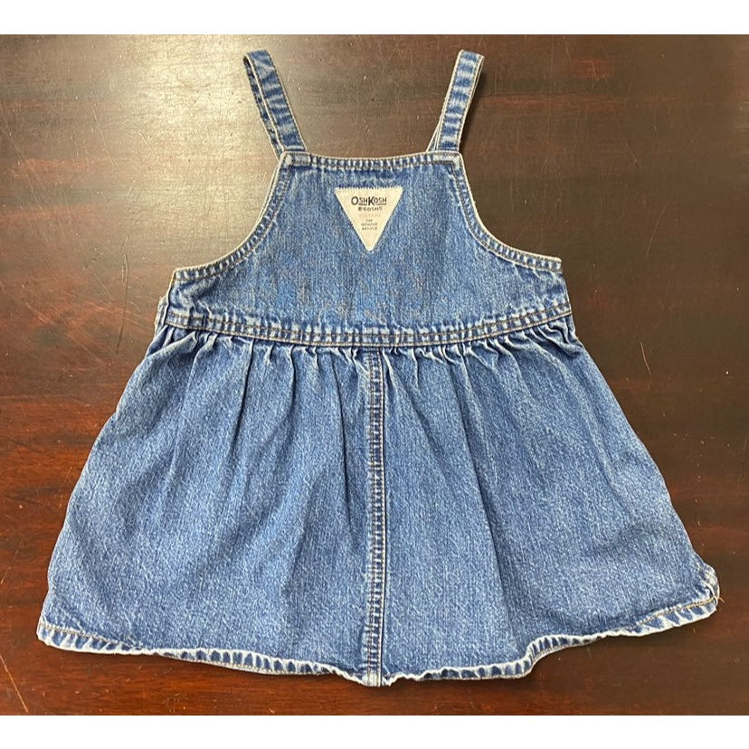 12 months vintage Oshkosh denim overalls dress