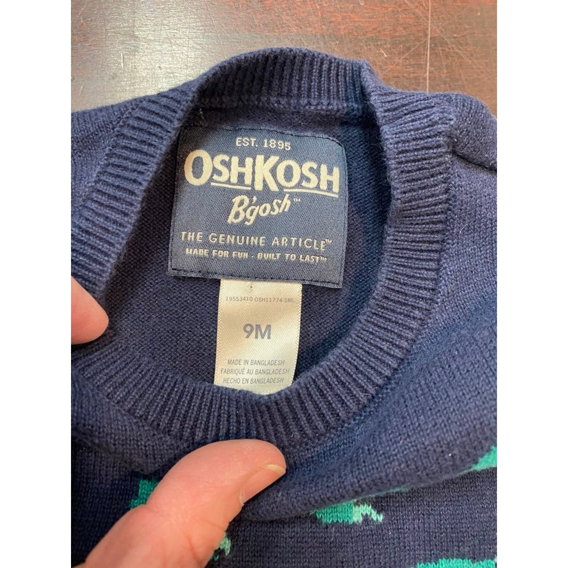 9 months baby boy dinosaur sweater