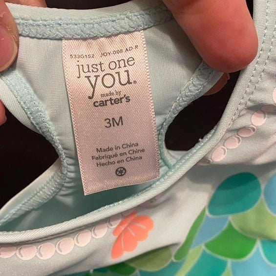 3 months baby girls mermaid Swimsuit