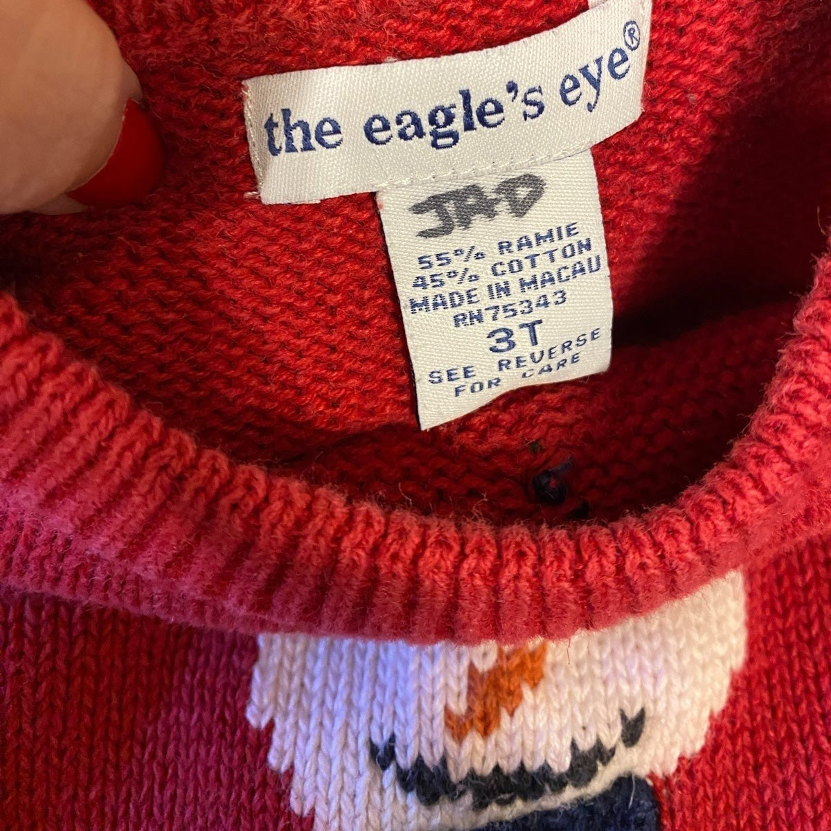 3T vintage snowman Christmas Sweater