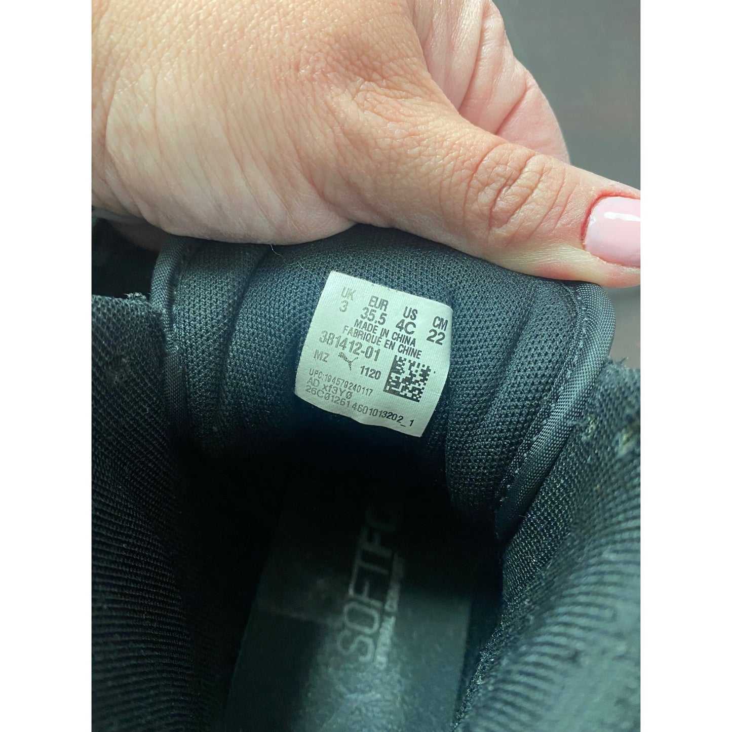Size 4 Youth Puma high top sneakers