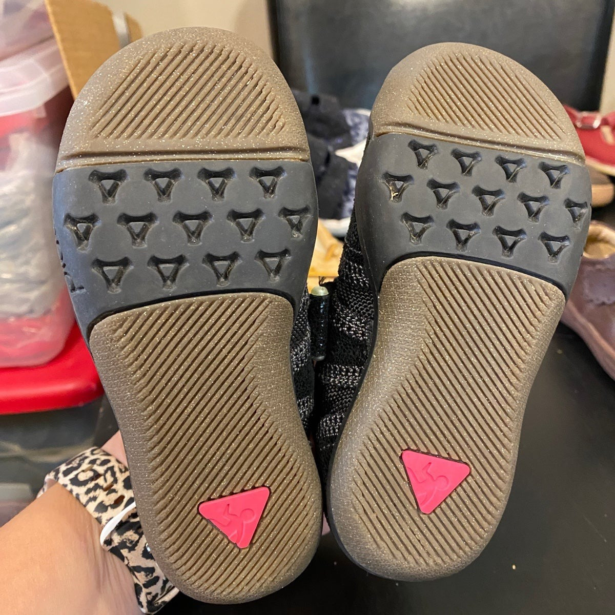 Size 8.5 black Plae Shoes