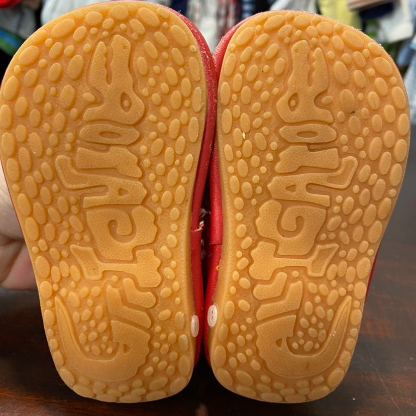 New size 4 Red Alligator Squeaker Mary Janes