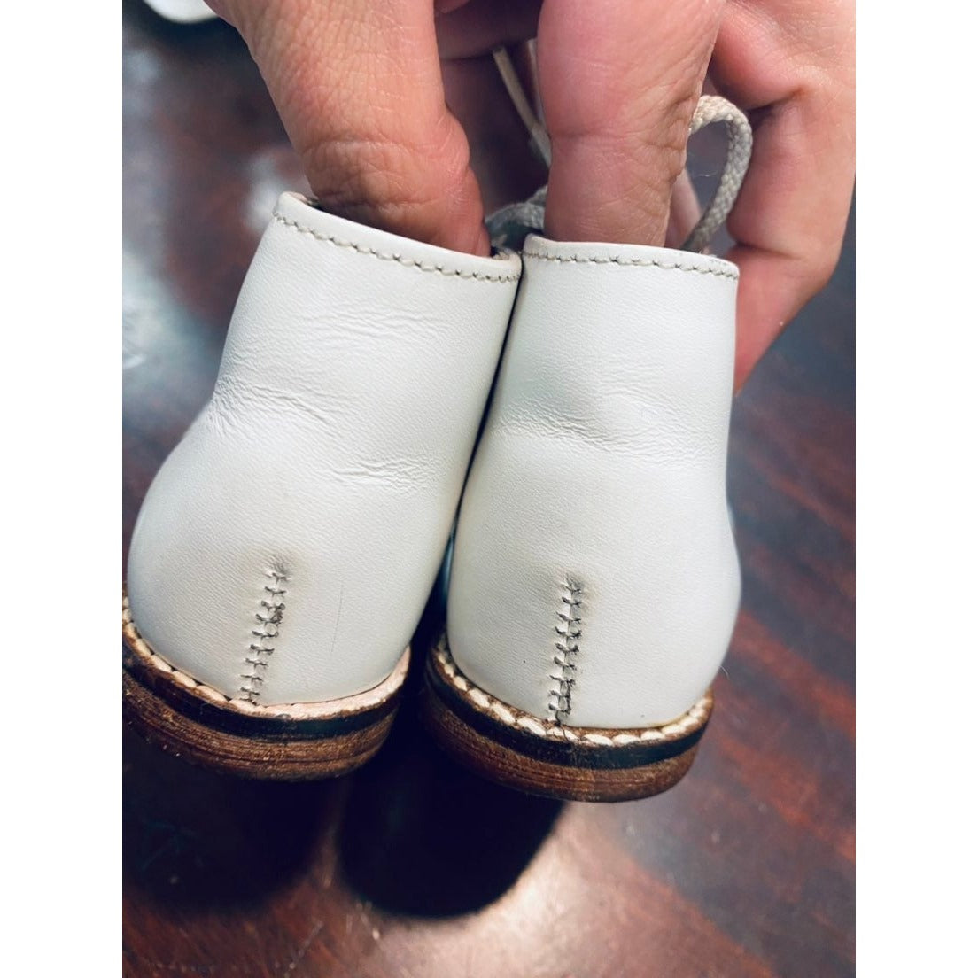4.5 vintage toddler hard bottoms shoes