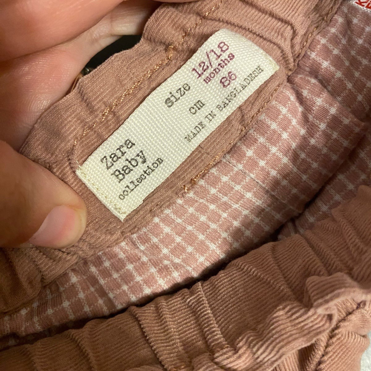 12-18 months ZaraBaby corduroy Pants