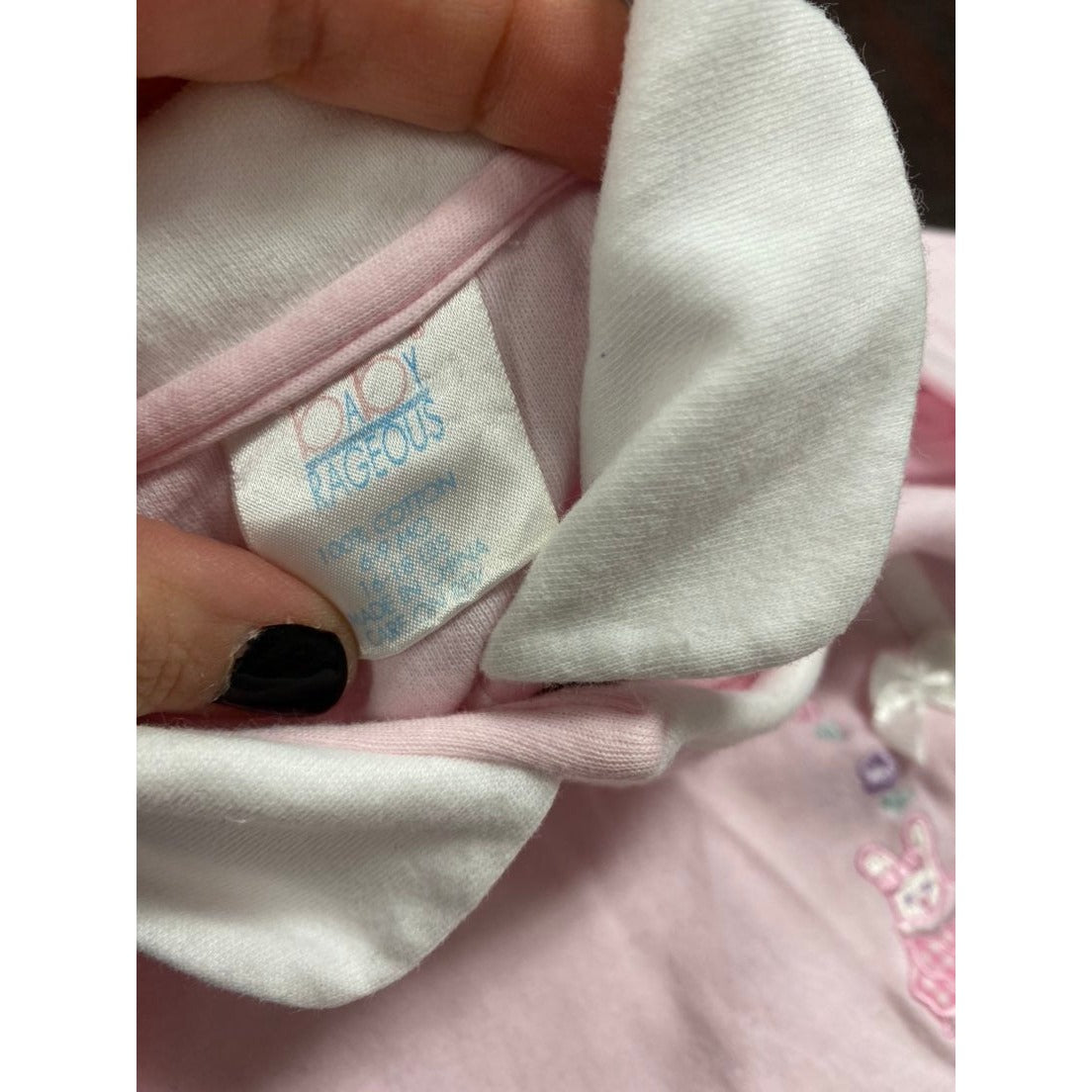 6-9 months vintage Easter romper