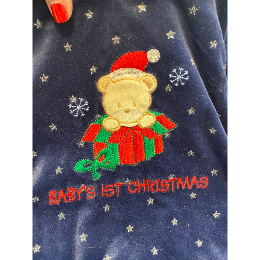 3-6 months vintage Christmas romper