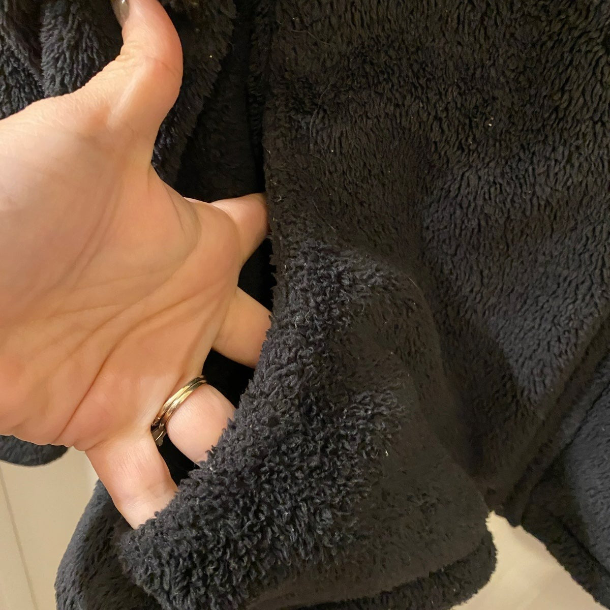 XL 18/20 Lands’ End black fleece jacket