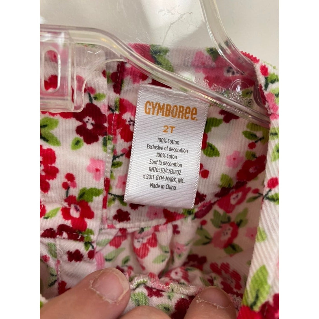 2t vintage Gymboree floral winter top