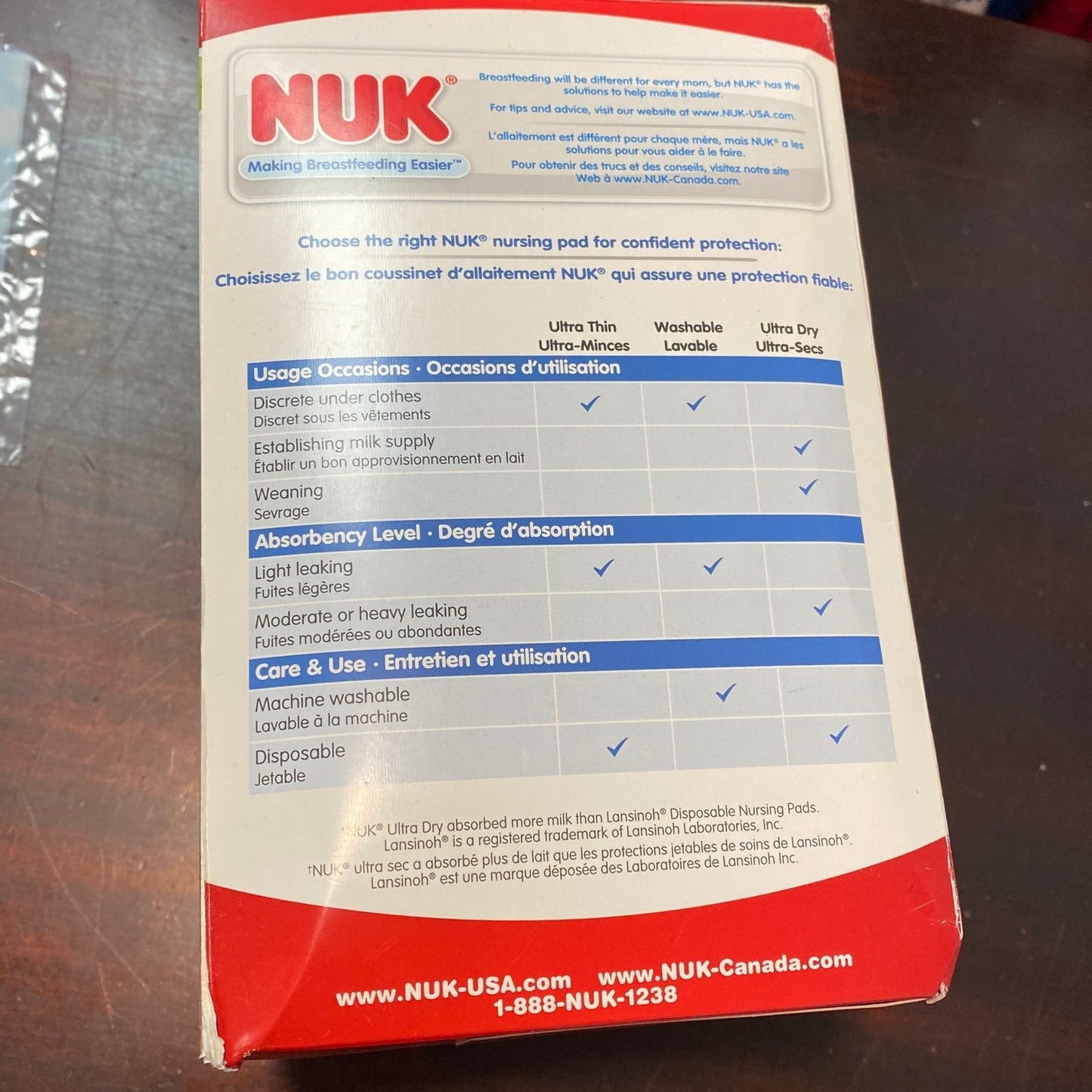 NEW Nuk nursing pads - 50 count