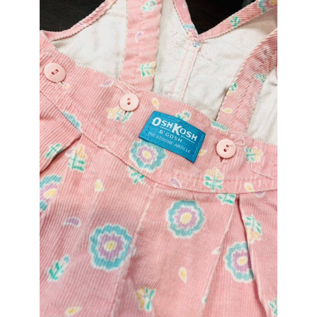 Vintage pink Osh Kosh Overalls made in USA