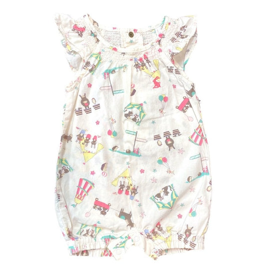 0-3 months joules circus smocked romper