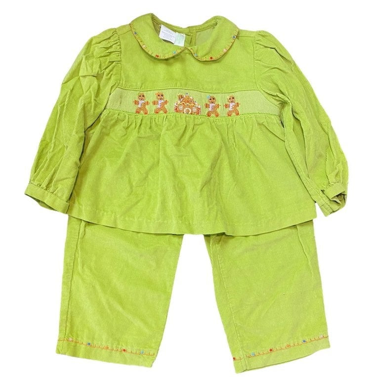 Size 2 smocked Christmas outfit